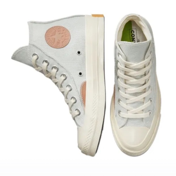 Converse Chuck Taylor All Star 70 Hi Crafted Light Silver - Picture 2 of 11